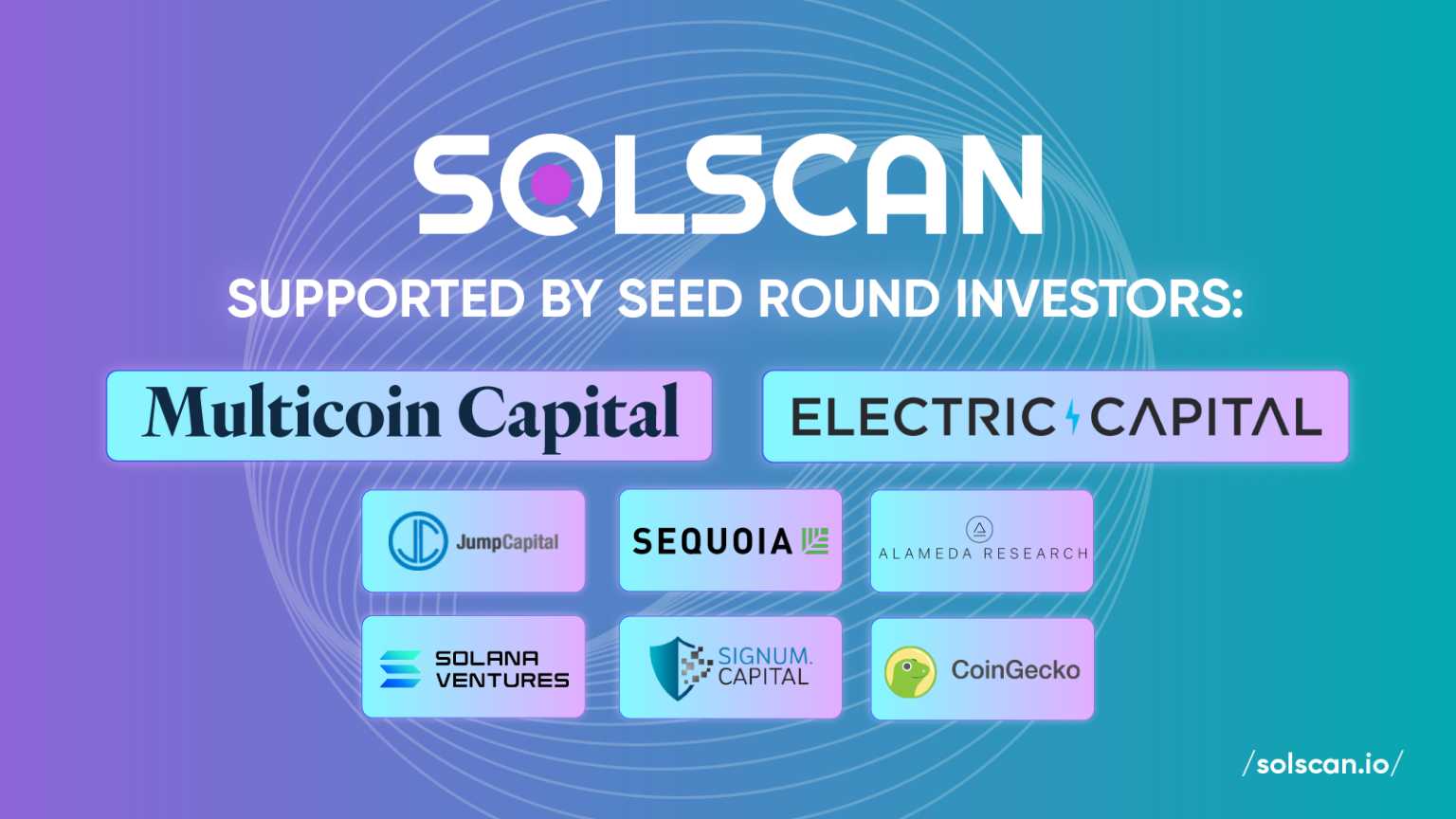 Solscan io. Solscan. Seed раунд. Multicoin. Multicoin Capital logo.