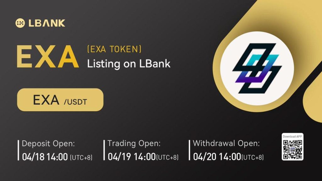LBank Exchange Will List EXA TOKEN (EXA) on April 19, 2022 thumbnail