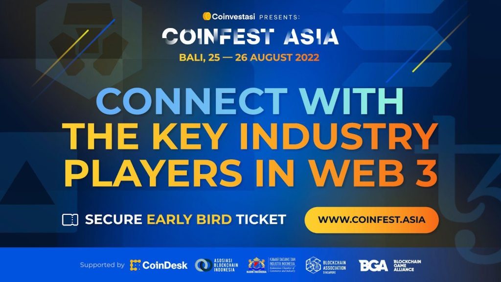 Indonesia to host Coinfest Asia, The First and Biggest Crypto Festival