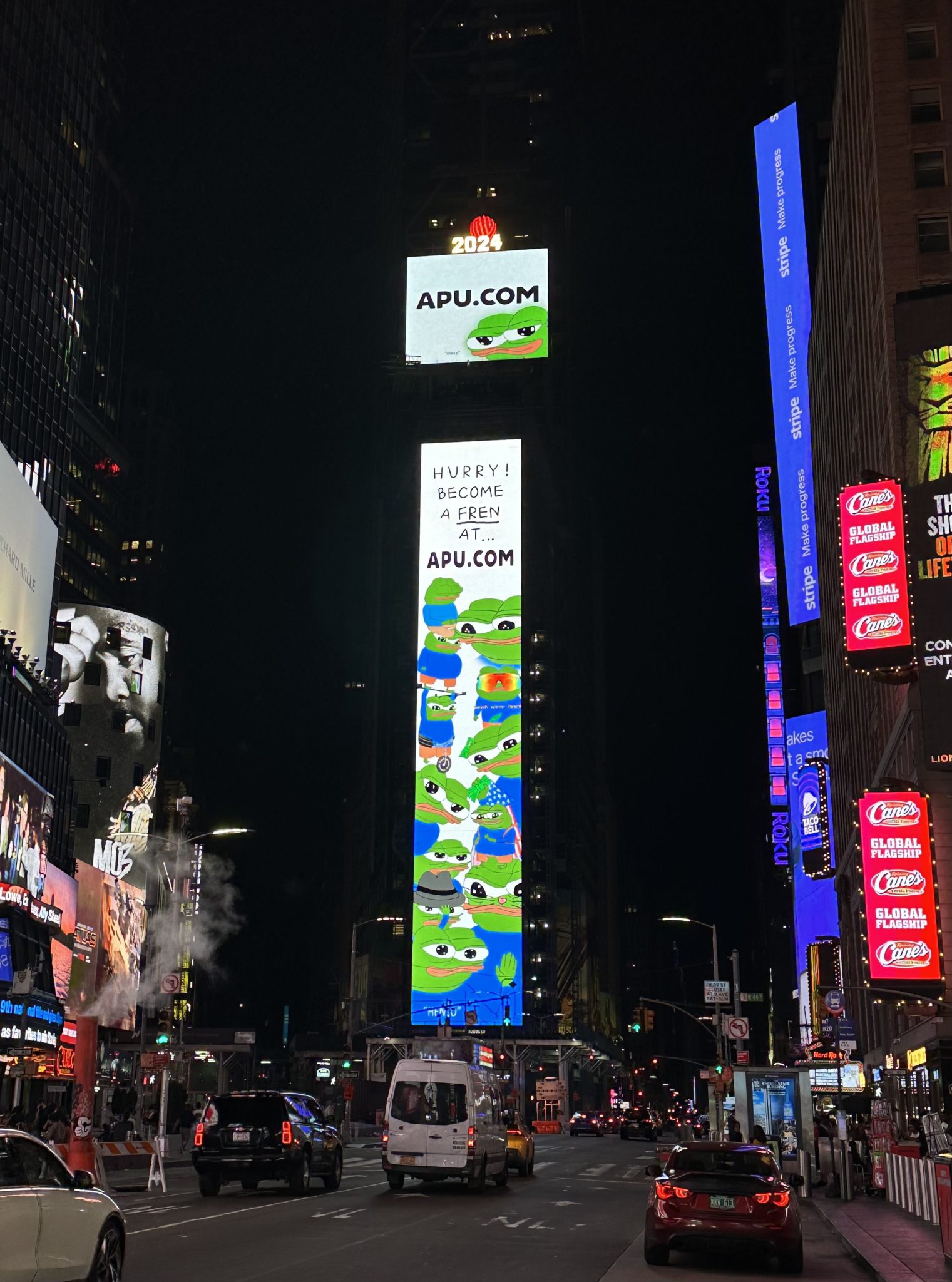 Apu Apustaja Conquers New York with Lively Street Ads, Including Times ...